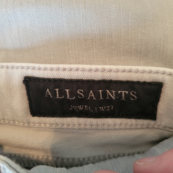 All Saints Jewel Gray Jeans Size 27 - Picture 3 of 10